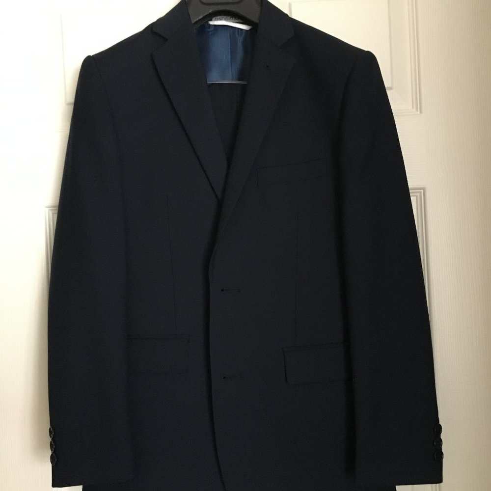 Boy's Ash & Maui Navy Suit, Size 14